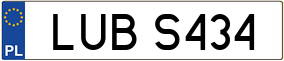 Trailer License Plate